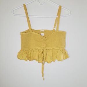 Wilfred Dareau Camisole Cairo Gold Modal La Boheme Tank Women's Smocked Small